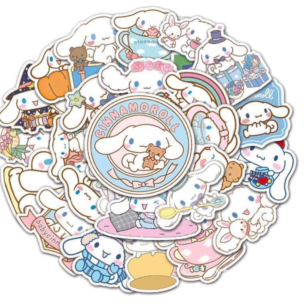 25 Piece Pack, Cinnamoroll, Baby Cinnamoroll Stickers